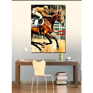Kanvas Tablo At Yarışı 50x70 cm