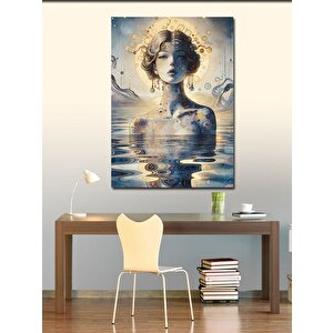 Kanvas Tablo Su Üzerinde Kadın Portresi 50x70 cm