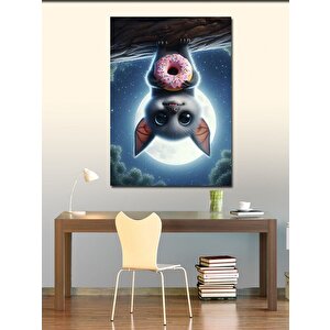 Kanvas Tablo Donut Ve Yarasa 70x100 cm