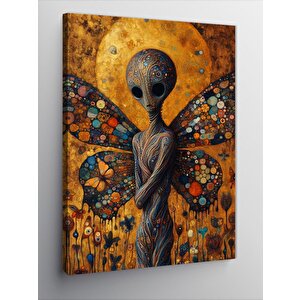 Kanvas Tablo Mozaik Kanatlı Yaratık 100x140 cm