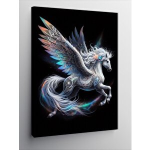 Kanvas Tablo Kanatlı At Pegasus 100x140 cm