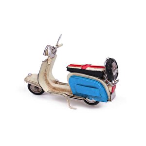 Dekoratif Metal Scooter Vintage Dekoratif Ev Ofis Hediyelik