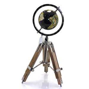 Tripod Standlı Dönen Dekoratif Dünya Yerküre Harita Hediyelik