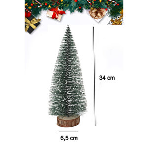 Yılbaşı Çam Ağacı Dekoratif Masa Üstü Bükülebilir Sedir Çam Ağacı Yeni Yıl Ağacı 35 Cm