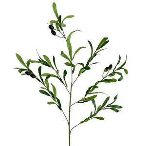 Yapay Zeytin Dalı Uzun Dallı 90cm 4 Meyveli