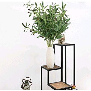 Yapay Zeytin Dalı Uzun Dallı 90cm 4 Meyveli