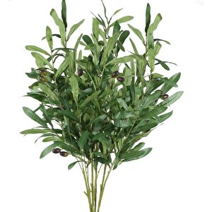 Yapay Zeytin Dalı Uzun Dallı 90cm 4 Meyveli