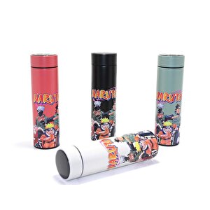 1 Adet Anime Baskılı Dijital Göstergeli Termos 500 Ml