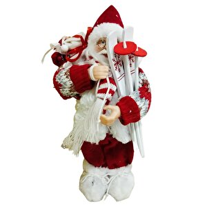 T.concept Dekoratif Zilli Noel Baba Yılbaşı Figürü 30 Cm