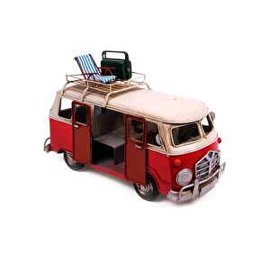 Dekoratif Metal Minibüs Vintage Vosvos Hediyelik