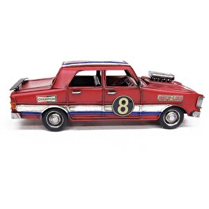 T.concept Dekoratif Dayanıklı Metal Nostaljik Araba Kırmızı Renk C0952