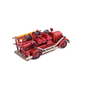 Dekoratif Metal Araba İtfaiye Aracı Vintage Ev Ofis Hediyelik