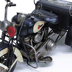 T.concept Dekoratif Dayanıklı Metal Motorsiklet Siyah Renk C0956