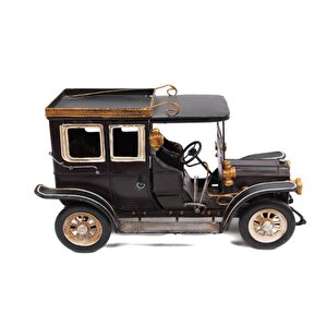 T.concept Dekoratif Dayanıklı Metal Nostaljik Araba Siyah  Renk 0604e-066