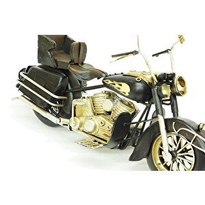 Dekoratif Metal Motosiklet Vintage Chopper Ev Ofis Hediyelik