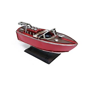 Dekoratif Dayanıklı Metal Hız Botu Kırmızı Renk C0947