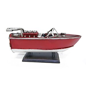 Dekoratif Dayanıklı Metal Hız Botu Kırmızı Renk C0947