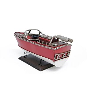 Dekoratif Dayanıklı Metal Hız Botu Kırmızı Renk C0947