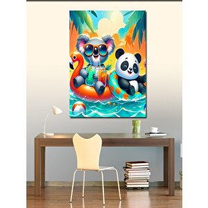 Kanvas Tablo Havuz Partisi 50x70 cm