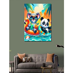 Kanvas Tablo Havuz Partisi 50x70 cm