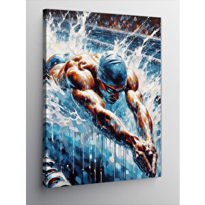 Kanvas Tablo Yüzücü 70x100 cm