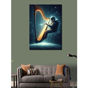 Kanvas Tablo Harp Çalan Kadın 70x100 cm