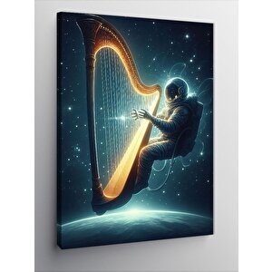 Kanvas Tablo Harp Çalan Kadın 50x70 cm