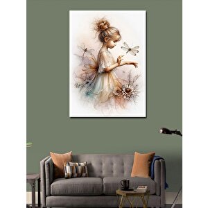 Kanvas Tablo Kız Ve Yusufçuk 70x100 cm