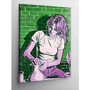 Kanvas Tablo Çömlek Yapan Seramikçi 70x100 cm