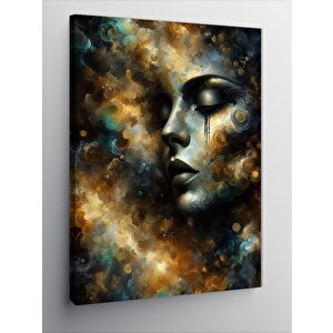 Kanvas Tablo Soyut Yüz Figürü 70x100 cm