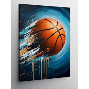 Kanvas Tablo Basketbol Topu Patlaması 50x70 cm