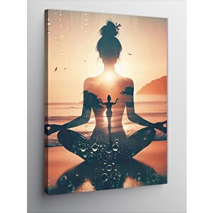 Kanvas Tablo Yoga Yapan Kadın 100x140 cm