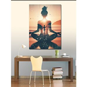 Kanvas Tablo Yoga Yapan Kadın 100x140 cm