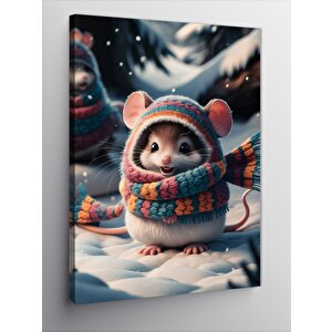 Kanvas Tablo Atkılı Hamster 100x140 cm