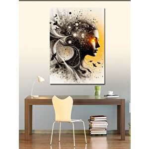 Kanvas Tablo Soyut Kadın Yüzü 50x70 cm