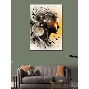 Kanvas Tablo Soyut Kadın Yüzü 50x70 cm