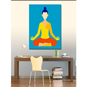 Kanvas Tablo Yoga Yapan Kadın 50x70 cm