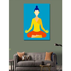 Kanvas Tablo Yoga Yapan Kadın 50x70 cm