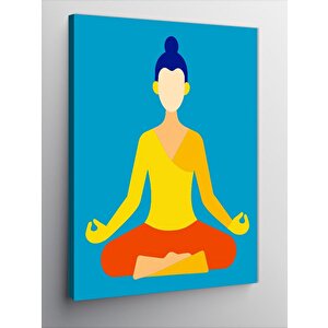 Kanvas Tablo Yoga Yapan Kadın 100x140 cm