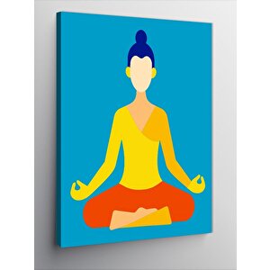 Kanvas Tablo Yoga Yapan Kadın 70x100 cm