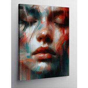 Kanvas Tablo Soyut Kadın Yüzü 50x70 cm