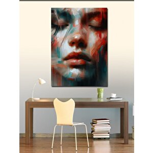 Kanvas Tablo Soyut Kadın Yüzü 50x70 cm