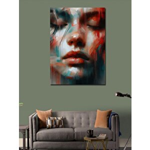 Kanvas Tablo Soyut Kadın Yüzü 50x70 cm