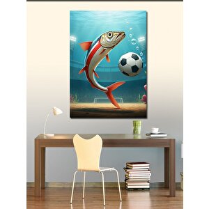 Kanvas Tablo Topla Oynayan Hamsi 70x100 cm