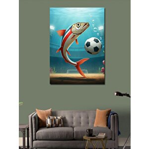 Kanvas Tablo Topla Oynayan Hamsi 70x100 cm