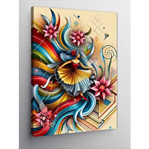 Kanvas Tablo Yapboz Parçalı Kadın 50x70 cm