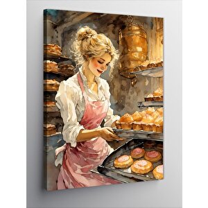 Kanvas Tablo Tatlı Yapımı 70x100 cm