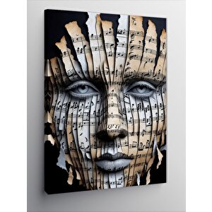 Kanvas Tablo Müzik Yüzü 70x100 cm