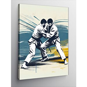Kanvas Tablo Jiu Jitsu Yapan İnsanlar 50x70 cm