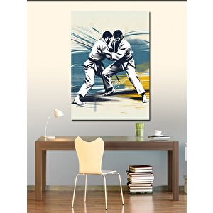 Kanvas Tablo Jiu Jitsu Yapan İnsanlar 50x70 cm